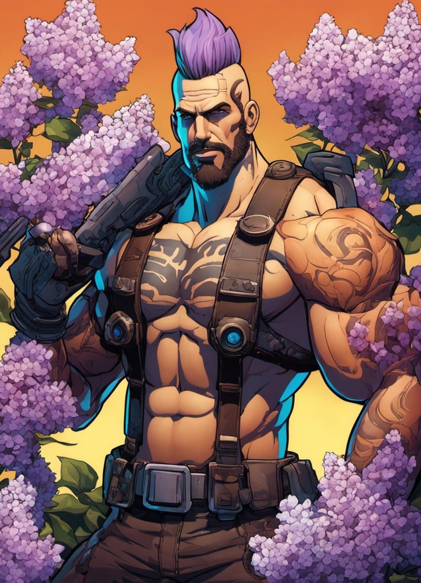 Lilac Daddy Borderlands Bounty Hunter