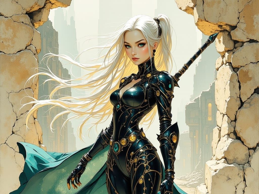 Fantasy Cybernetic Warrior