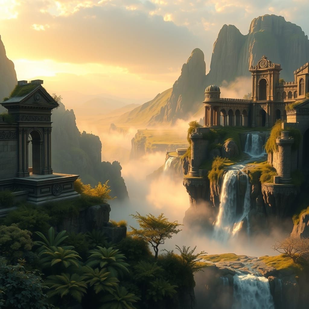 Hidden Valley Ruins in Golden Light