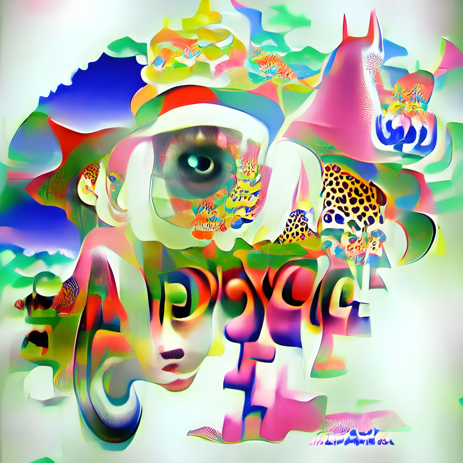 Psychedelic Pop Art Poster from Tokio Aoyama