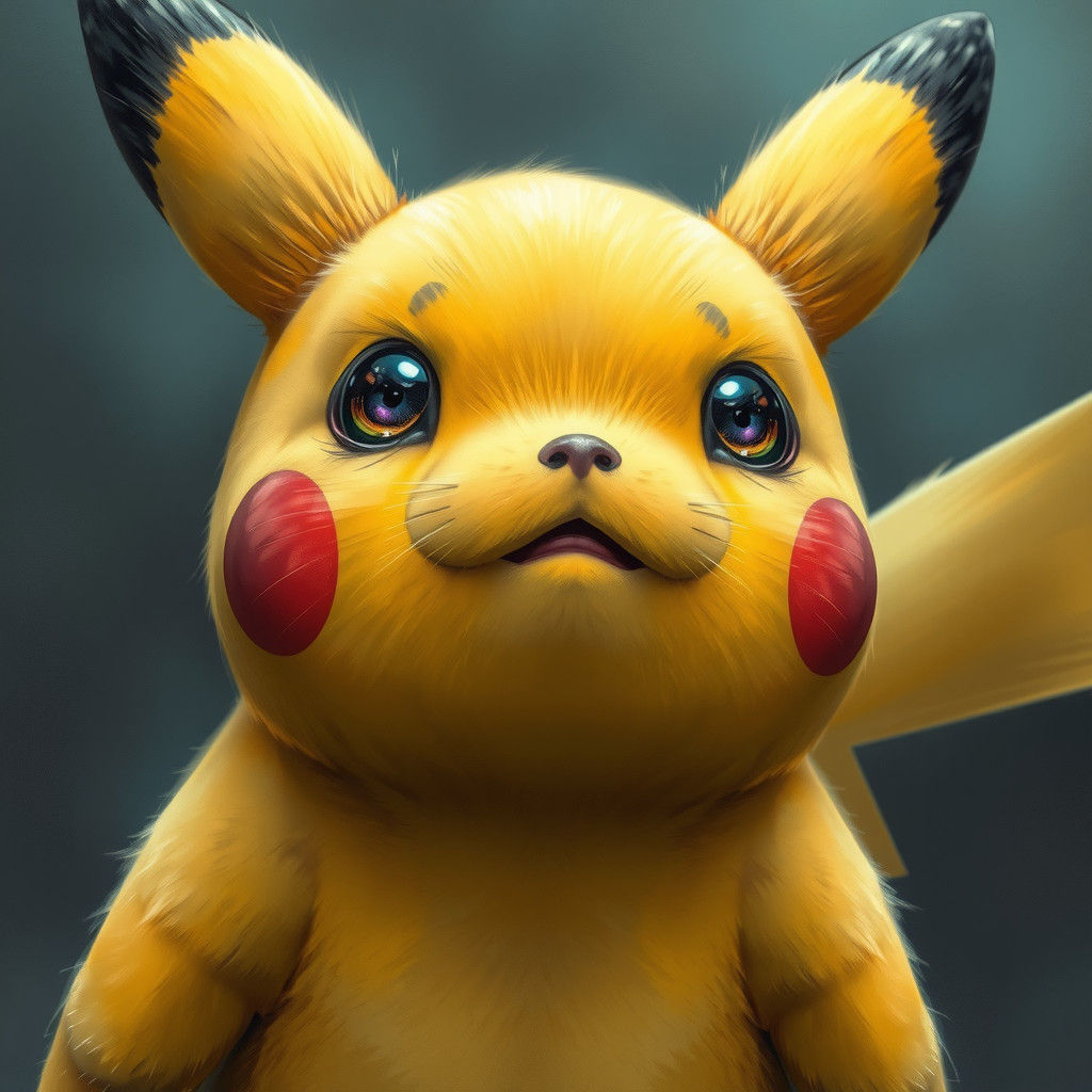 Detailed Portrait of Obese Pikachu
