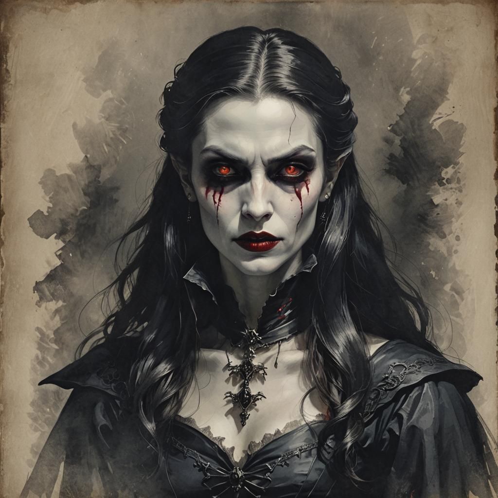 Portrait of a Vampire Woman