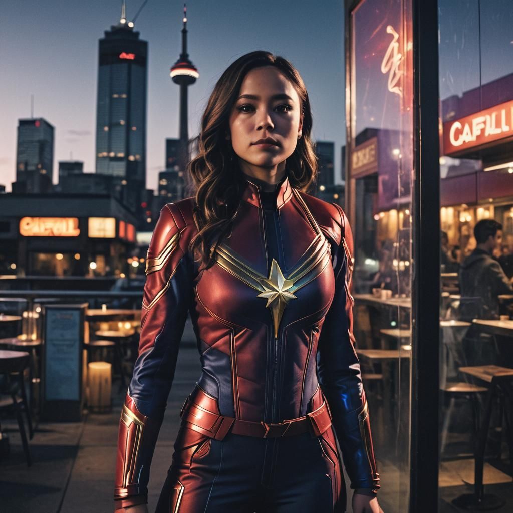 Captain Marvel in Toronto: A Cinematic Portrait
