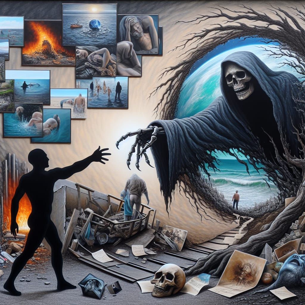 Shaking hands with death, a means of fallacy.
Take all of yo...