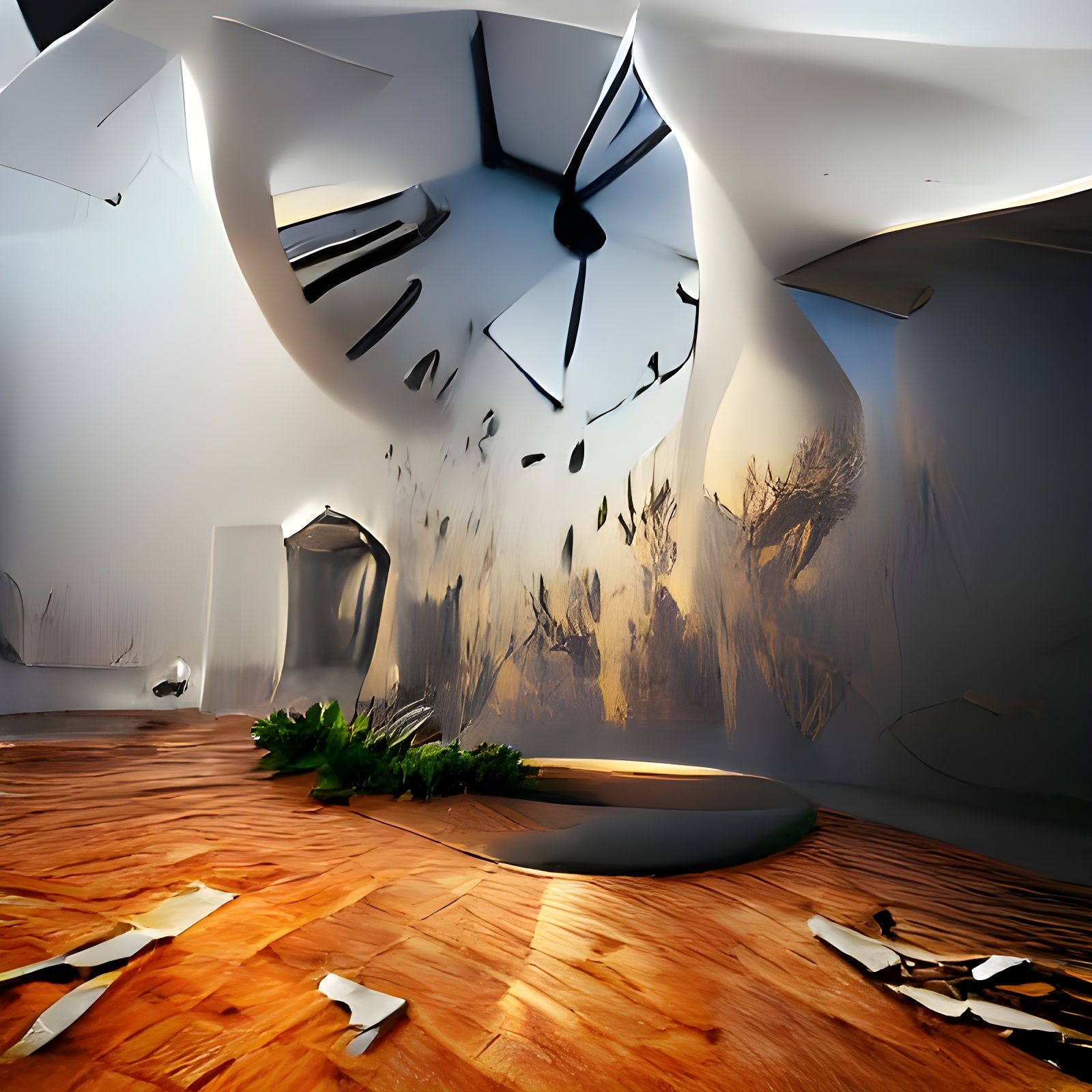 Surreal Hyperrealistic Vision of The End of Time