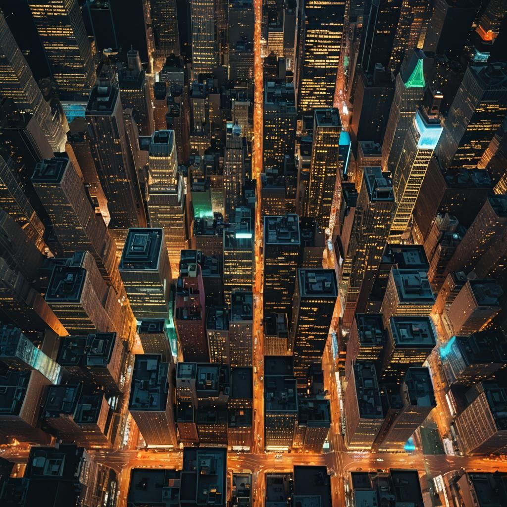 New York City at Night: Cinematic Urban Sprawl