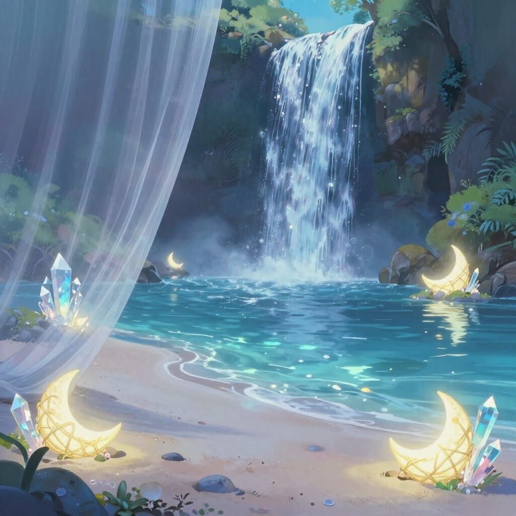 Bioluminescent Cove: A Hidden Waterfall Paradise