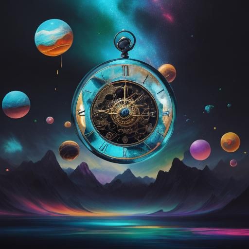 Surreal Spatiotemporal Anomaly in Vibrant Colors