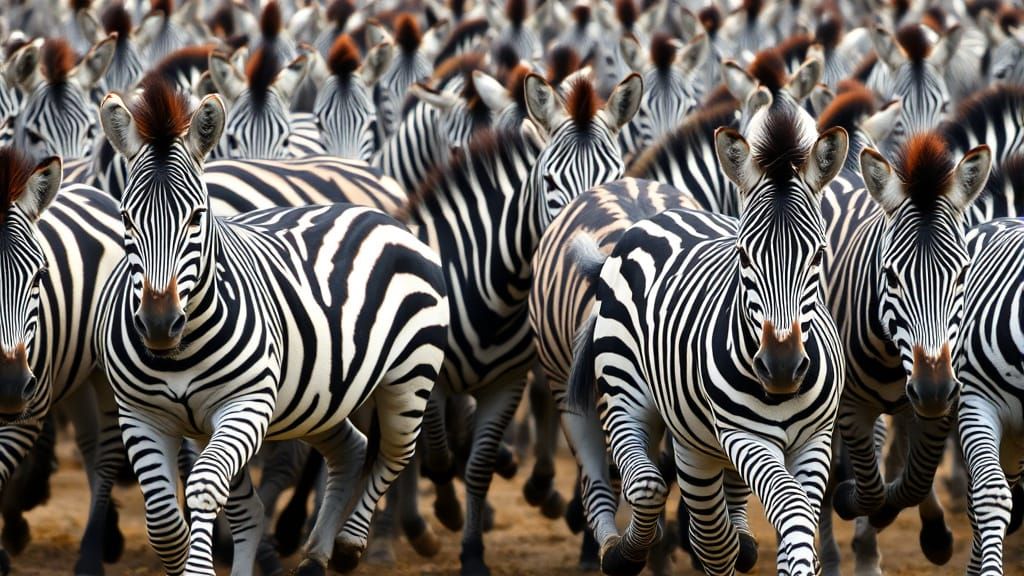 Wild Zebras in Tight Formation