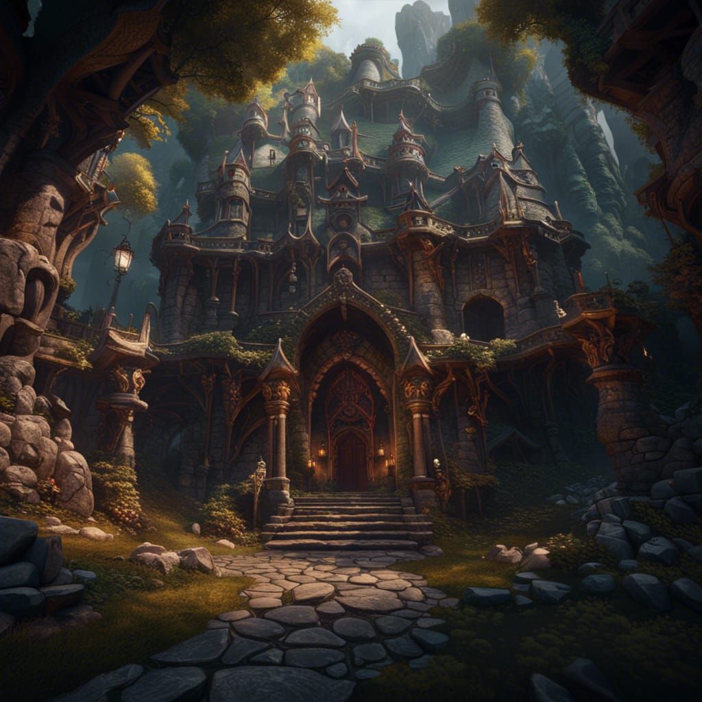 Fantastical Dungeons and Dragons Matte Painting