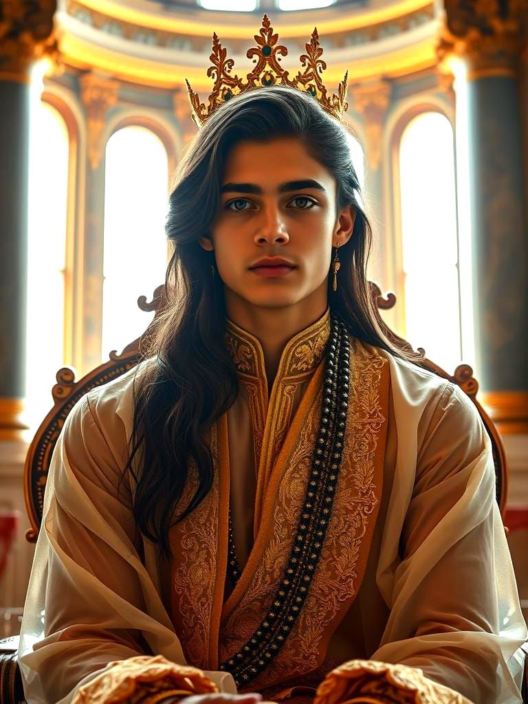 Brazilian Prince in Colonial Palace Portrait