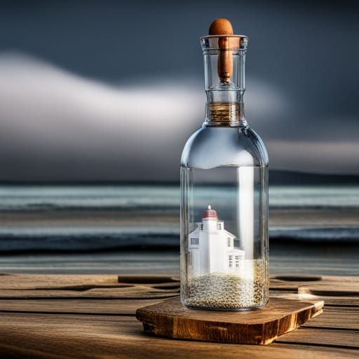 Lighthouse in a Bottle: Stormy Seas