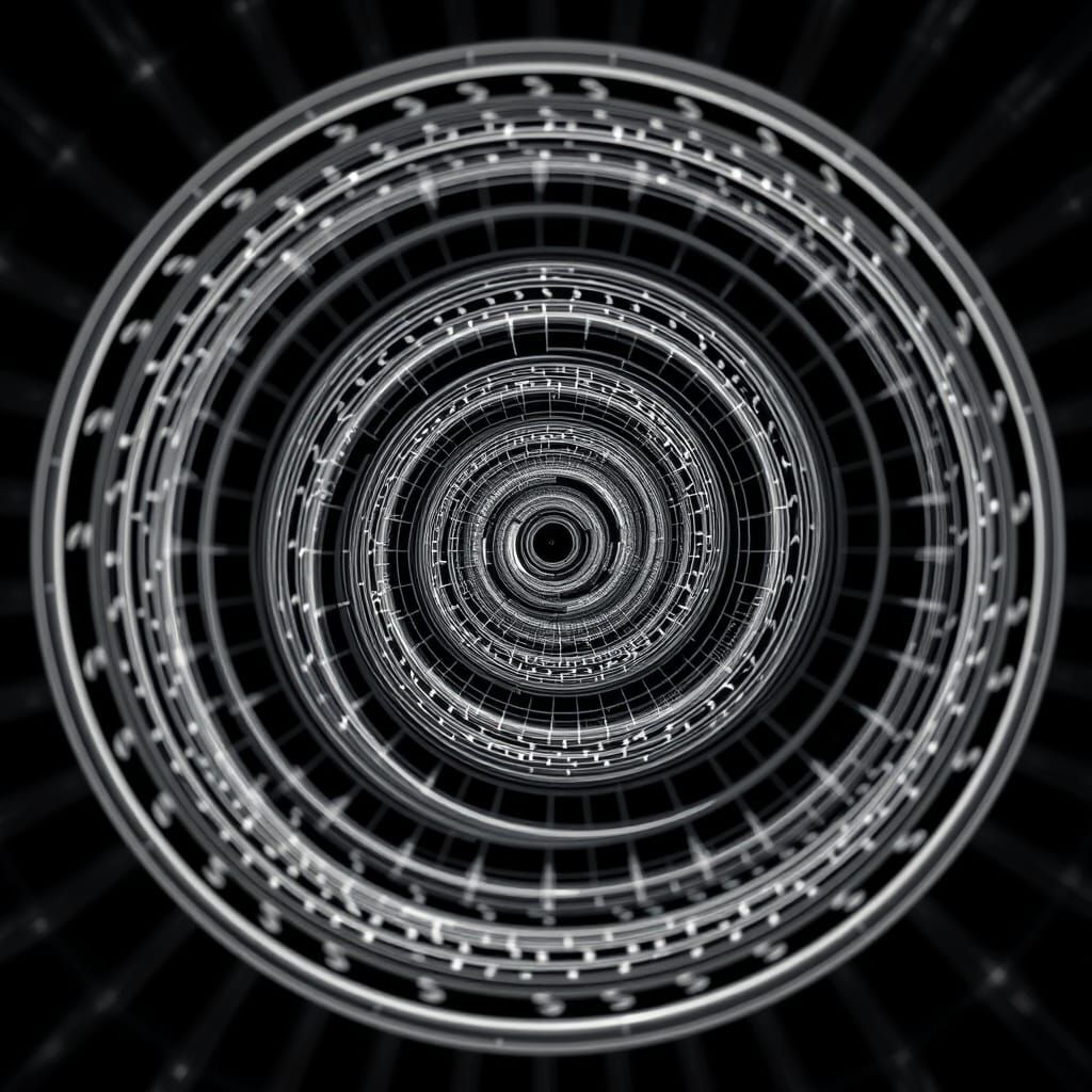 Hypnotic Optical Illusion of Infinite Torus Loop