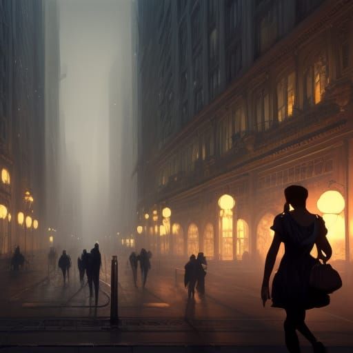 Breakfast at Tiffany's: Dark Fantasy Concept Art