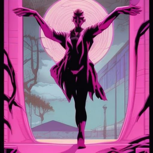 Menacing Mutant Pinocchio in Comic Book Art