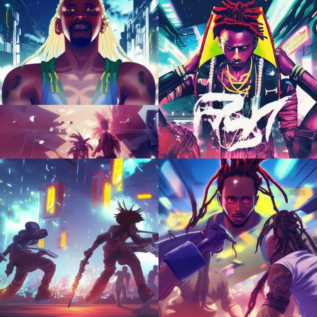 Ethiopian Hip Hop Warriors Unite in Cyberpunk Style