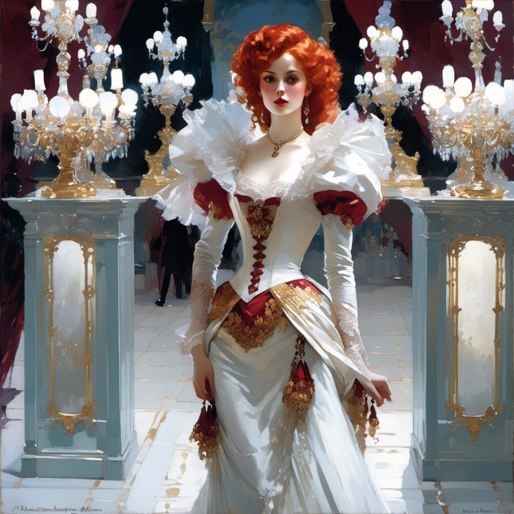 Victorian Vampire Mina Harker in Cucuel Style