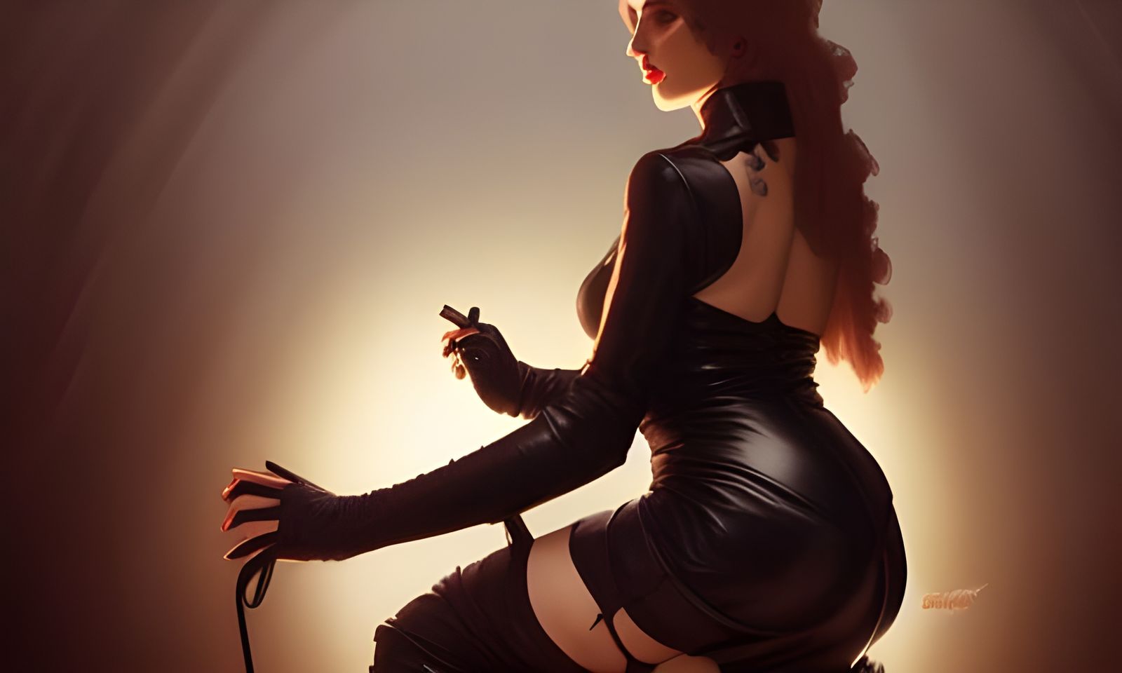 Erotic Older Woman Demands Worship: Hyperdetailed Concept Ar...