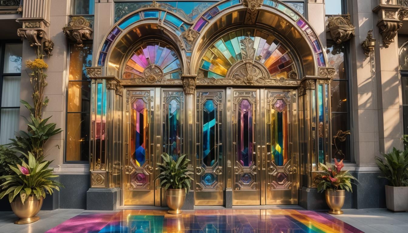 The Bismuth Crystal Mansion: Front Door