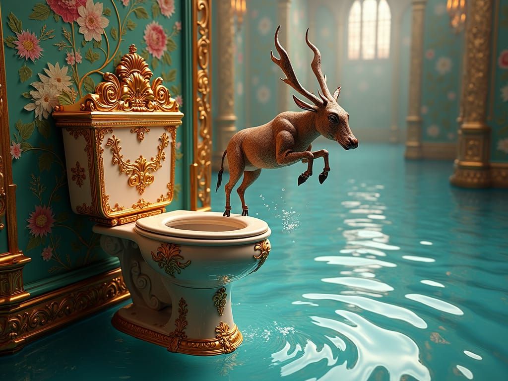 Fantastic and fluid toilet with impressive okapi