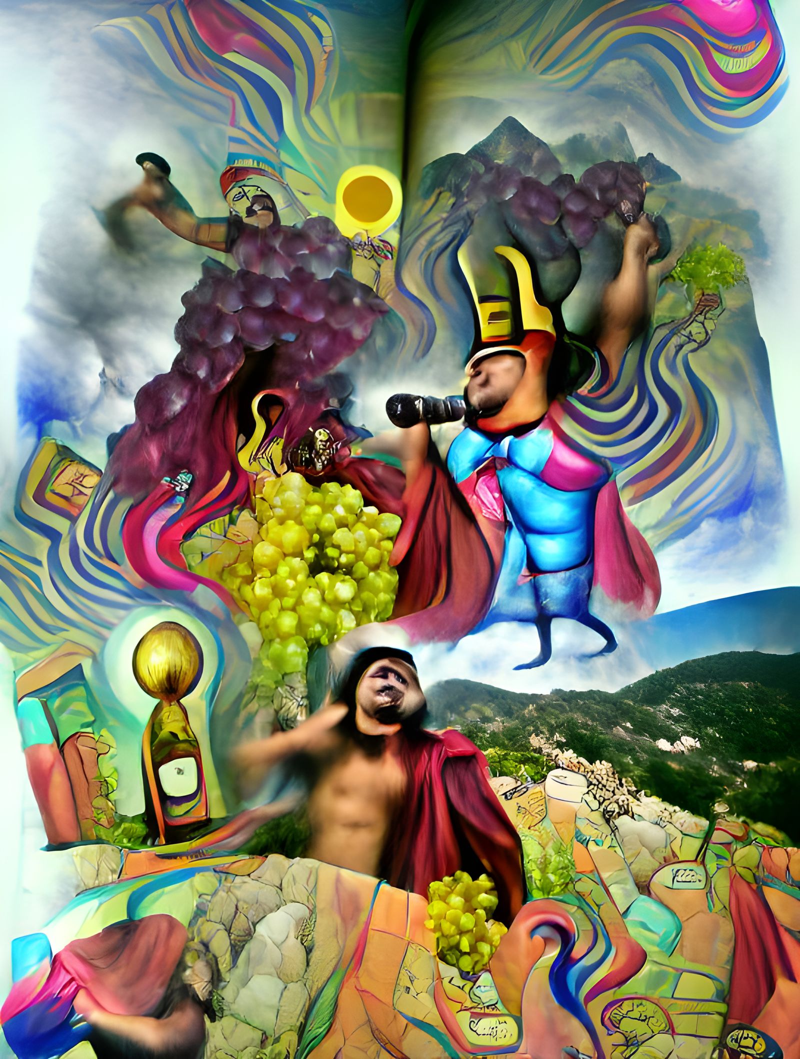 Dionysus Dances: Psychedelic Renaissance Illustration