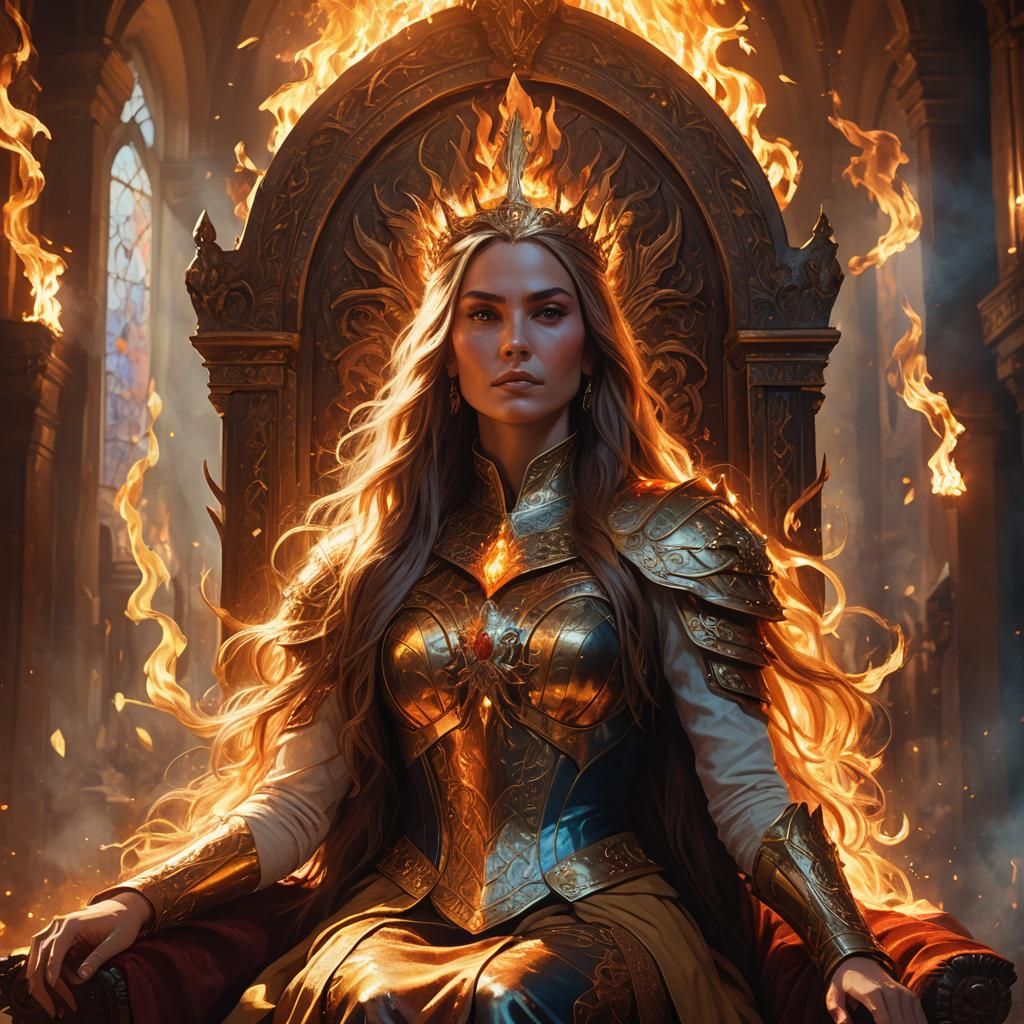Fiery Queen in Blazing Throne Room