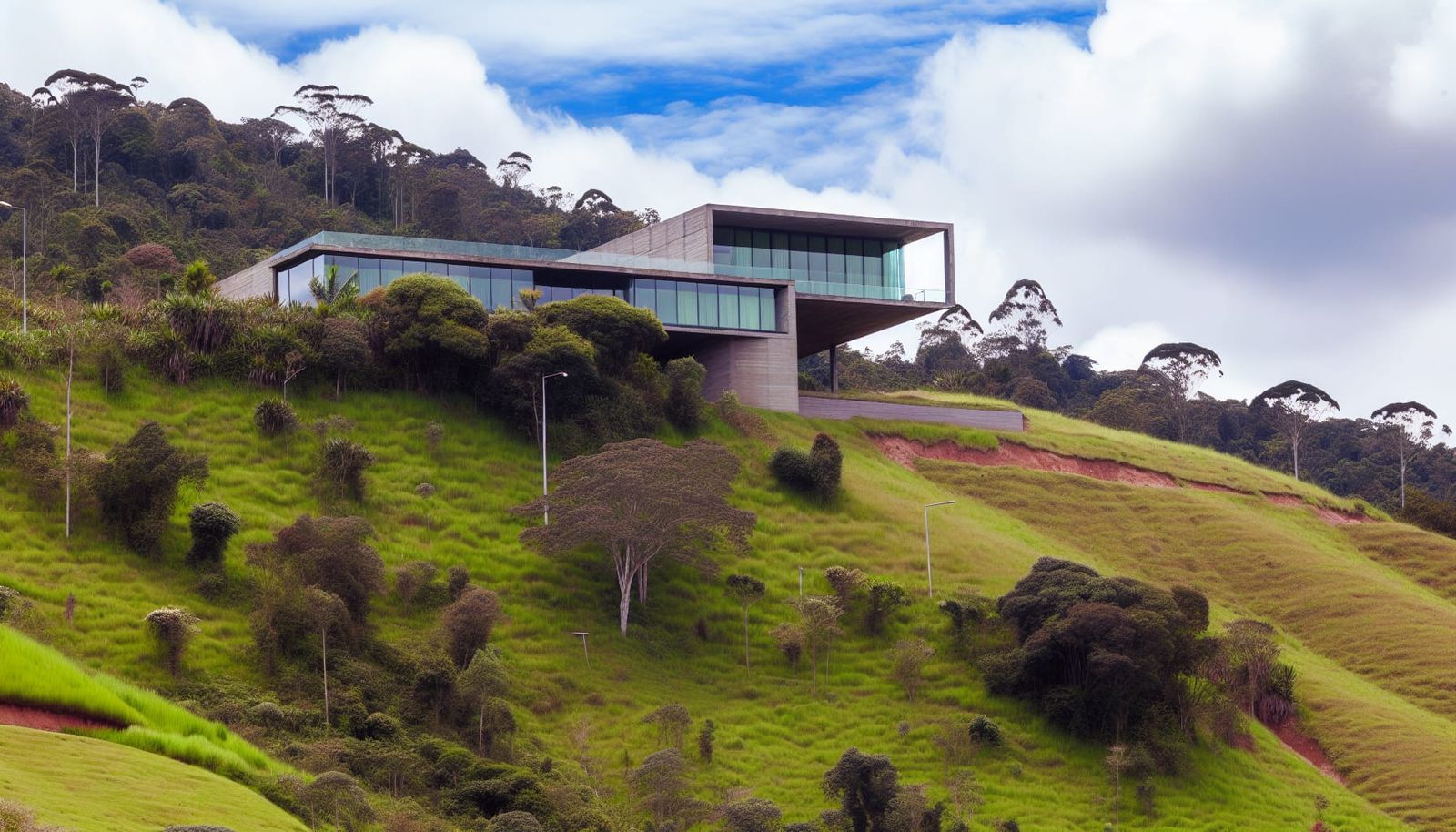 Modern Hillside Residence with Panoramic Views