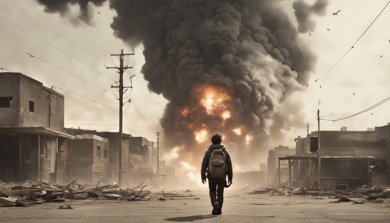 Cat-Person Walks Away From Explosion