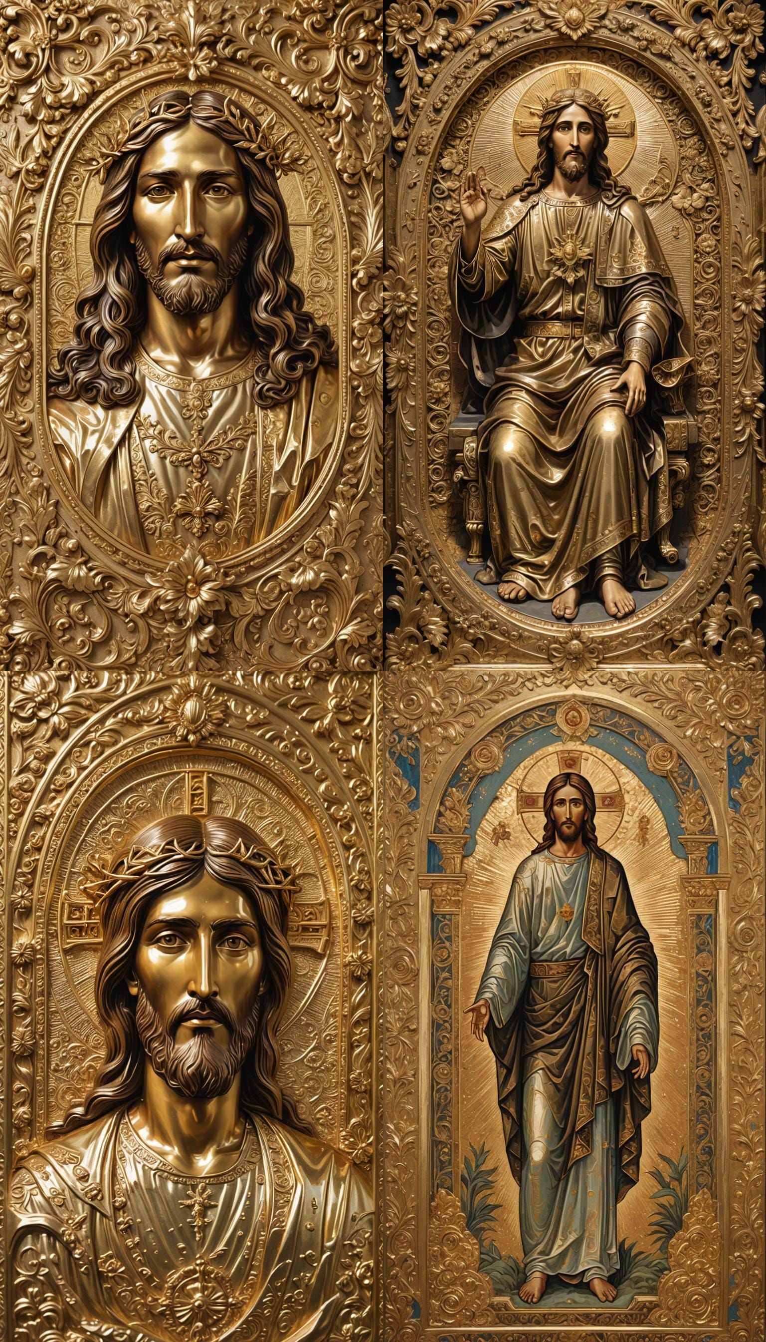 Golden Depiction of Jesus Christ