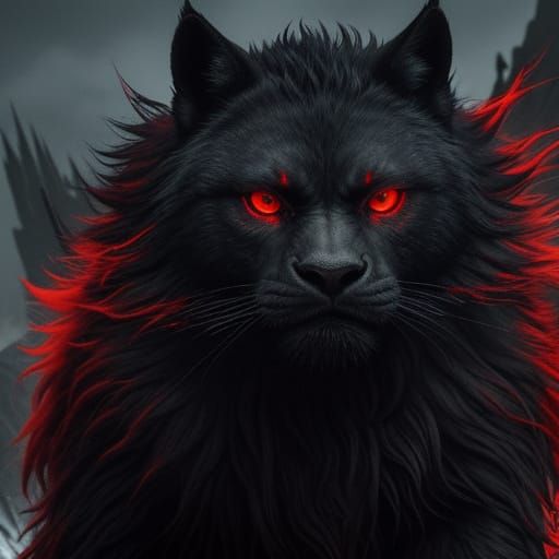 Glowing Feline Beast Unleashes Fury