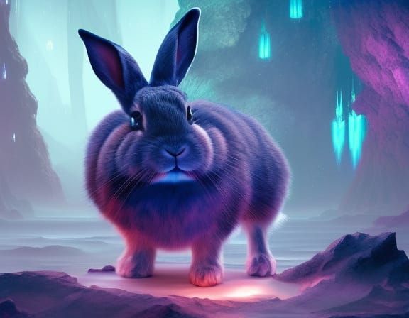 Crystalline Rabbit: A Gemstone Fantasy in Detailed Art
