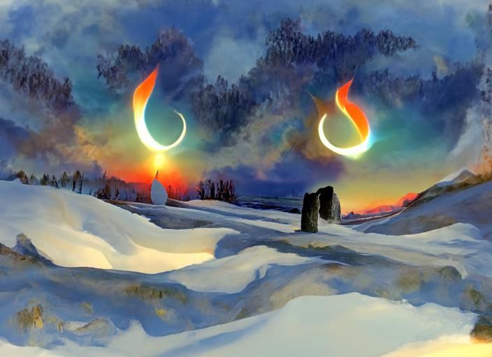 AI Interpretation of the Winter Solstice