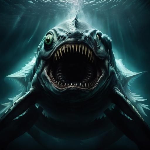 Horrifying Sleep Paralysis Demon's Eye Underwater