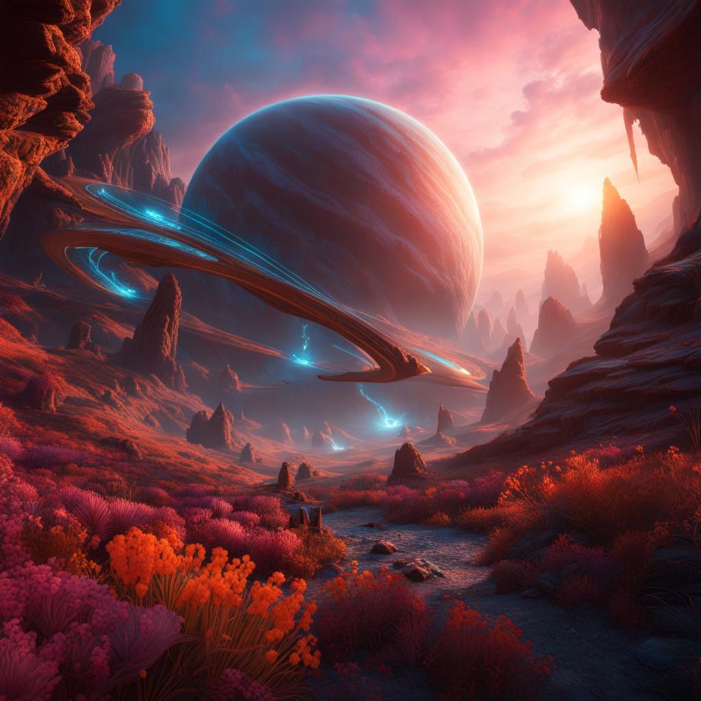 Healing Hands on a Strange Planet: Fantasy Art