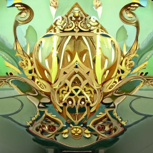 Gold Filigree Art in Gilded Antique Style