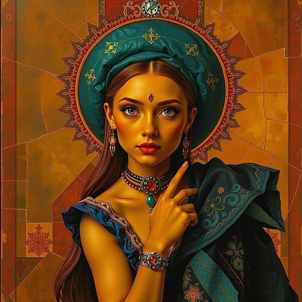 Bold Abstract Geometric Shapes in Contrasting Colors