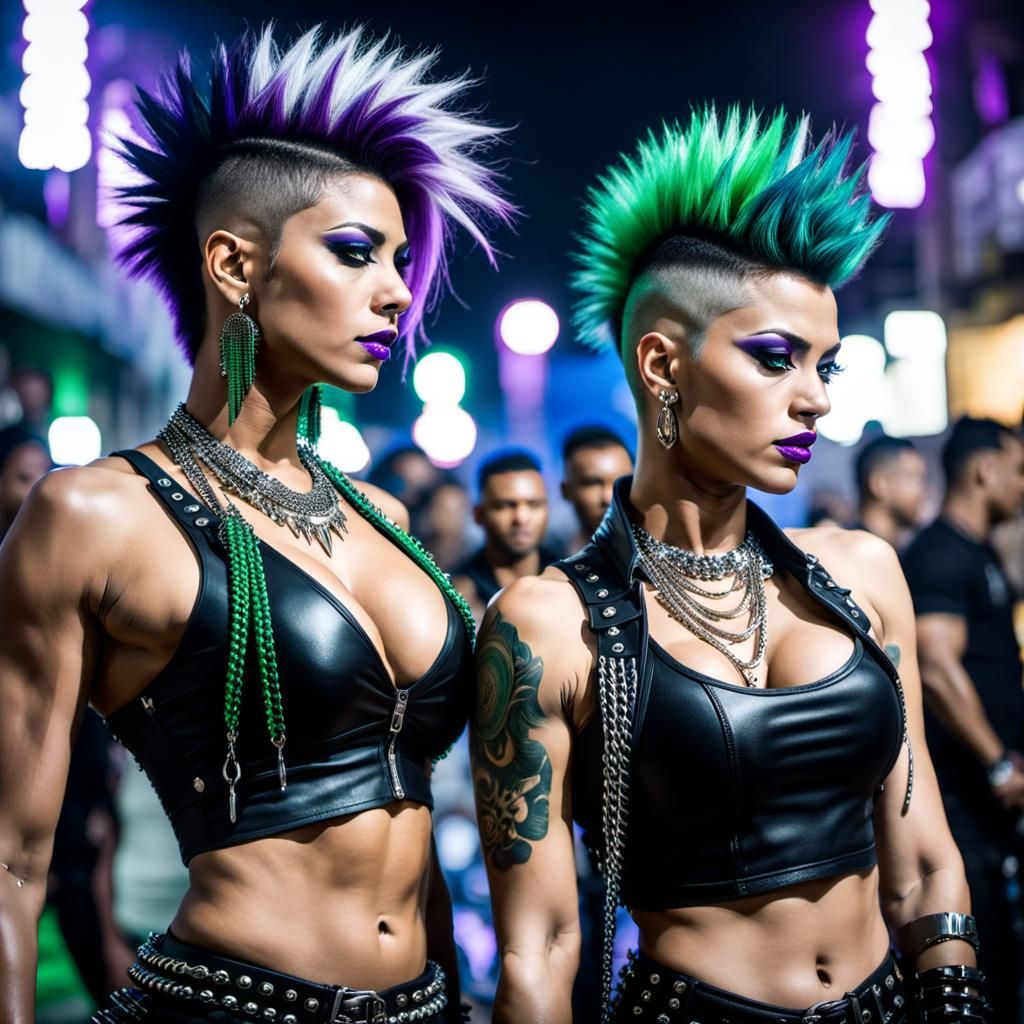 Punk Rockers Meet at Gothic Concert