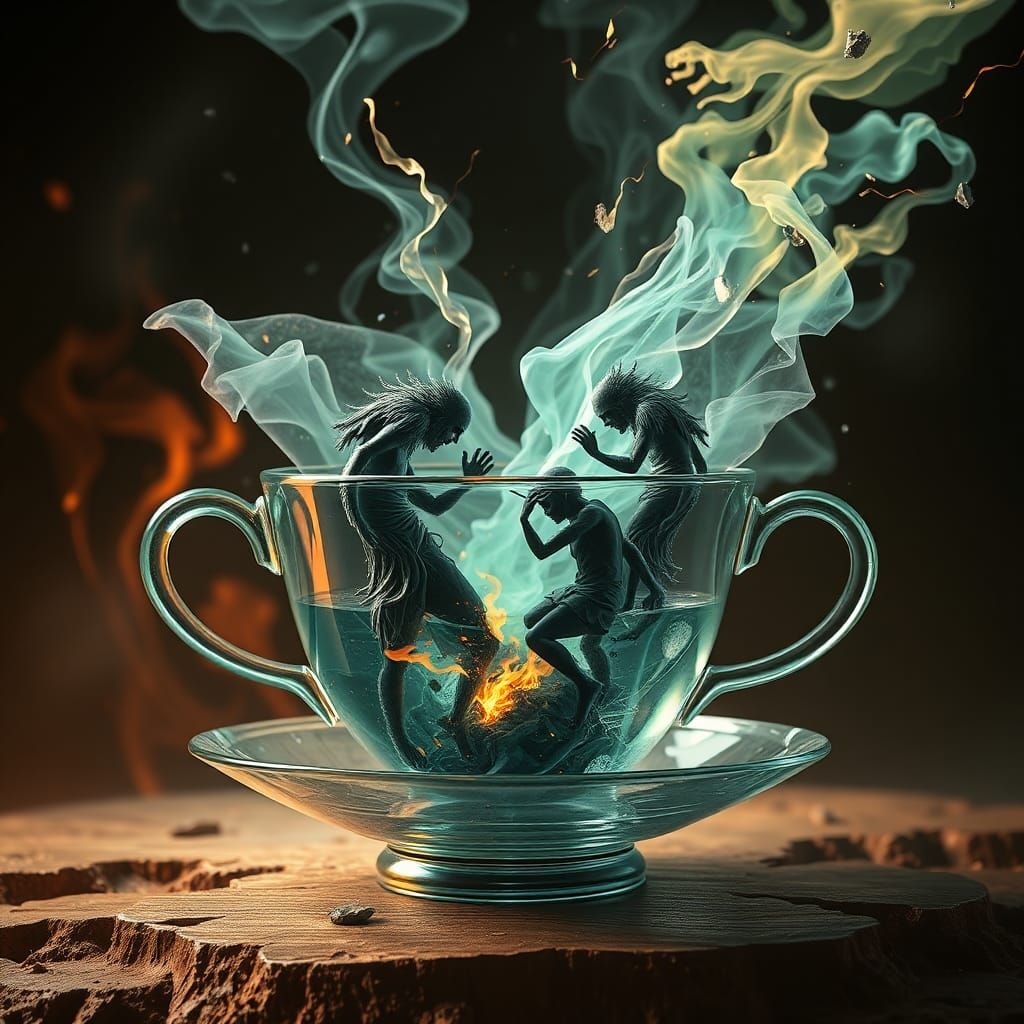 Souls Clash in Obsidian Teacup with Brimstone
