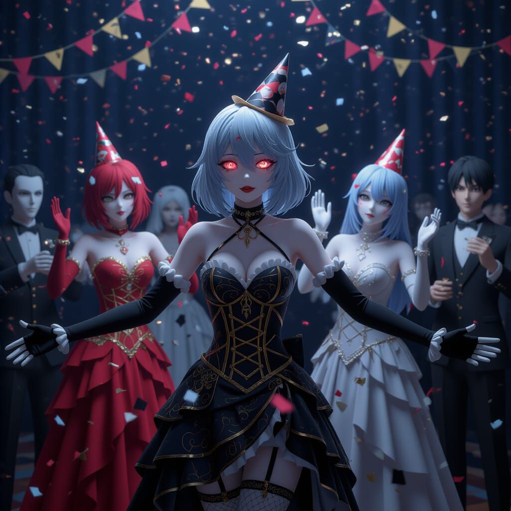 Haunted New Year's Ball With Ghostly Spirits