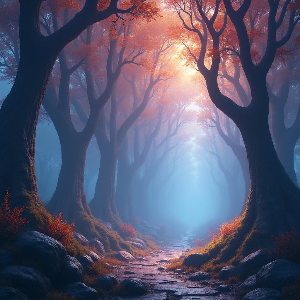 Ethereal Fantasy Realm in Trending Concept Art Style