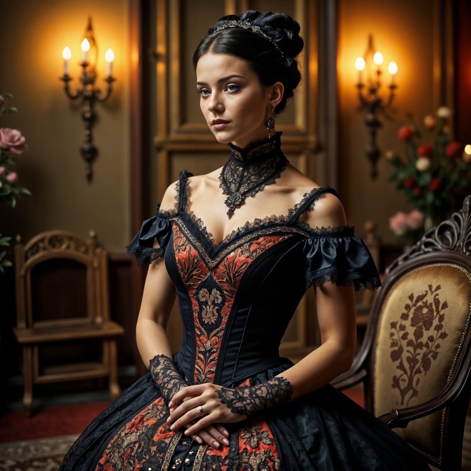 Victorian Era Image Generated with LoRA Model