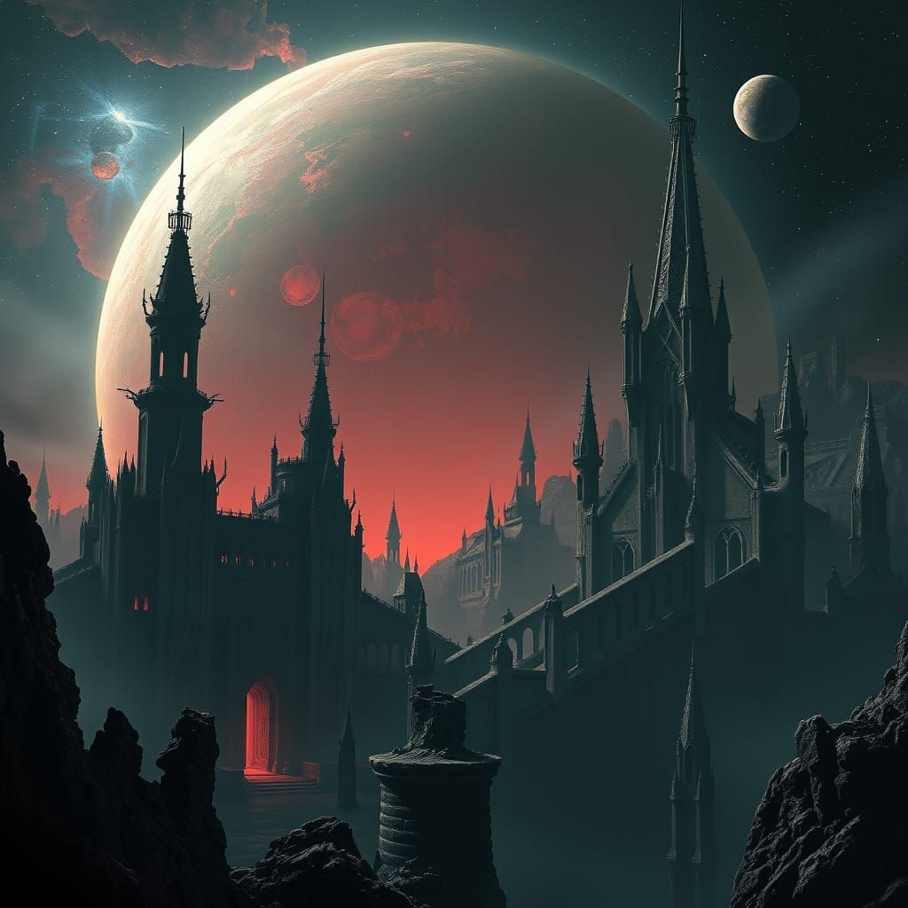 Forsaken Imperial Planet in Dark, Gritty Style