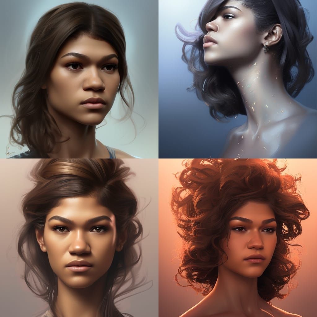 Detailed Portrait of a Woman in Digital Art Style