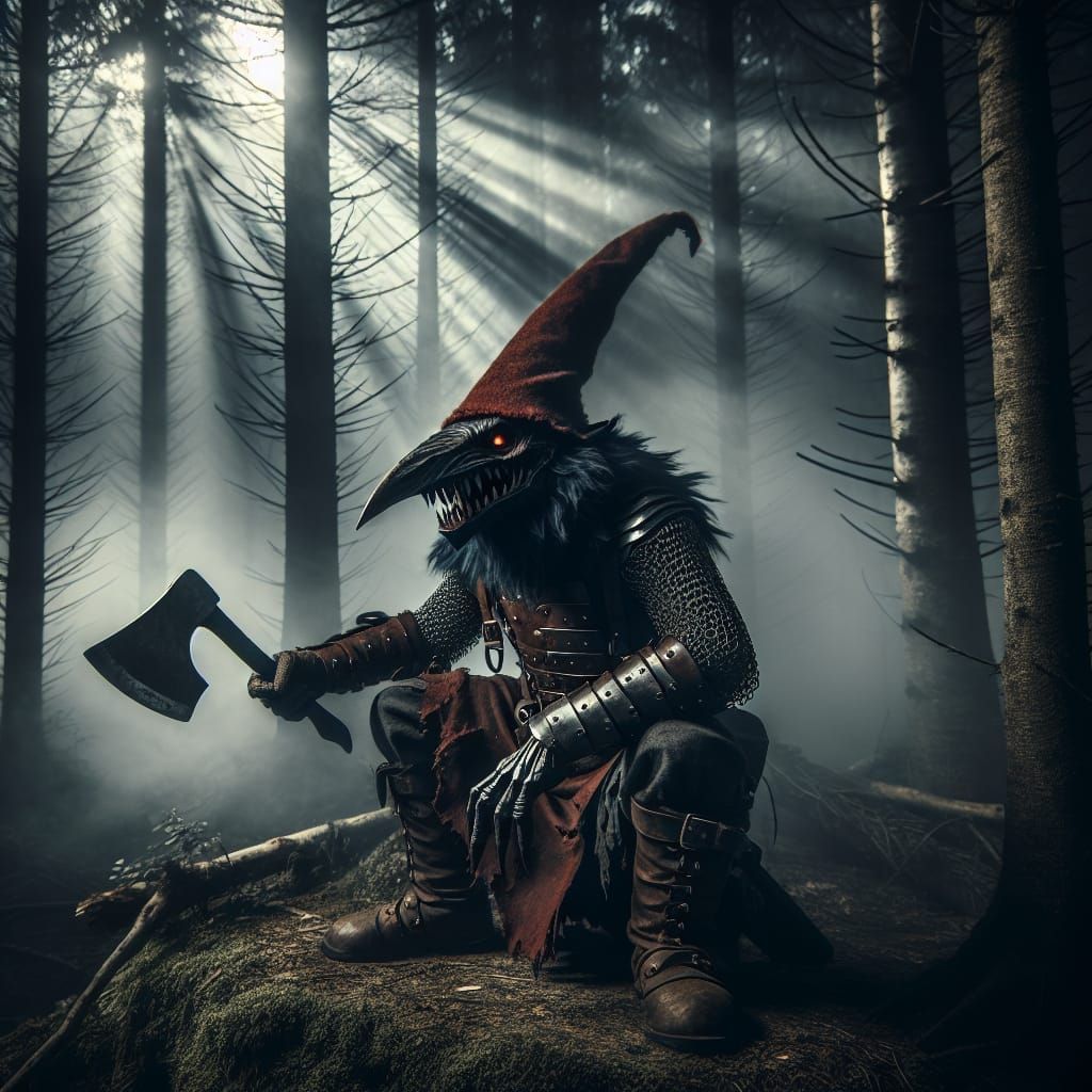 The Dark Academia Outcast: A Moody Portrait of a Fierce Fore...