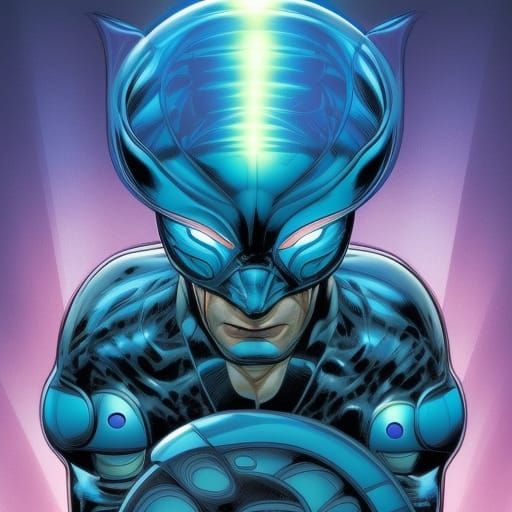 Blue Beetle Comic Book Art