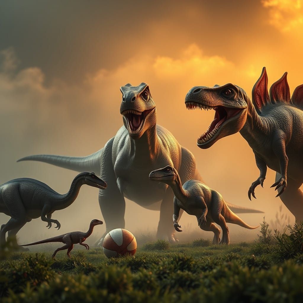 Dinosaurs in a Jurassic Ball Game
