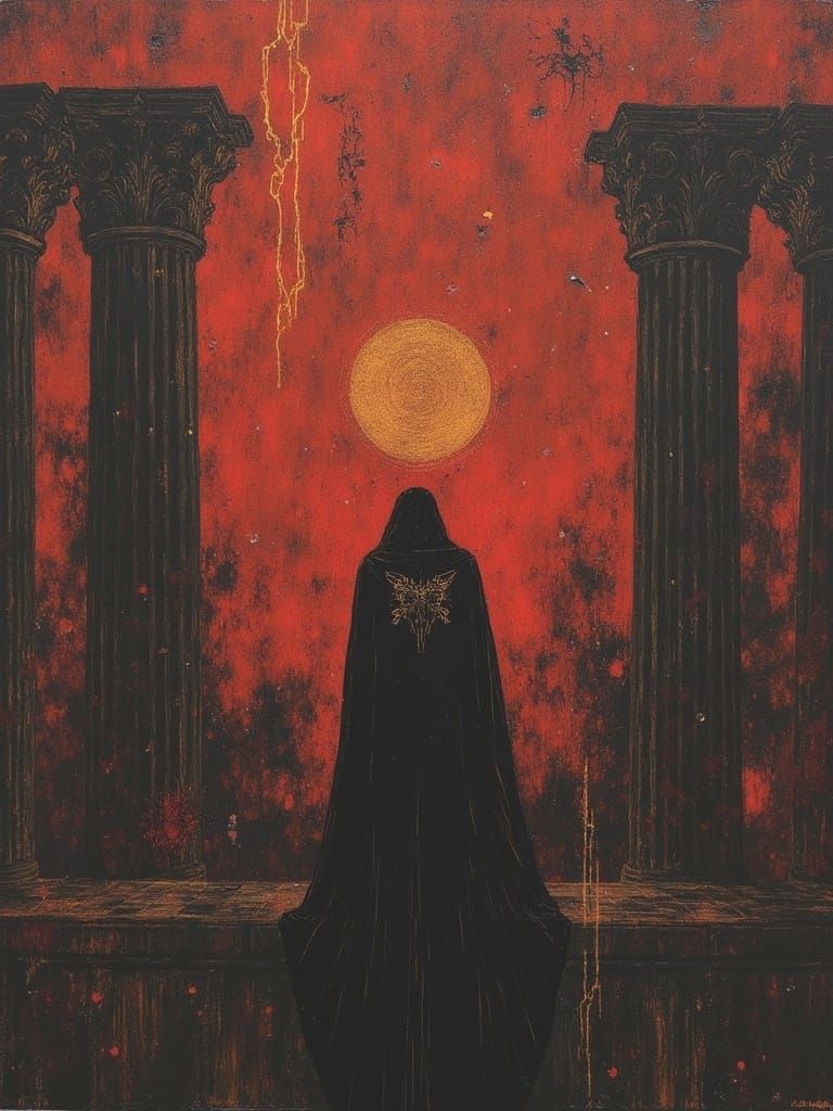 Ethereal Cyberpunk Goddess Awakens in a Futuristic Landscape