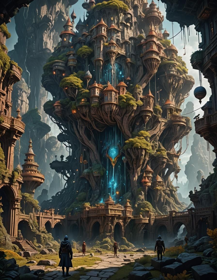 Brainwashing New Generation: Detailed Matte Painting