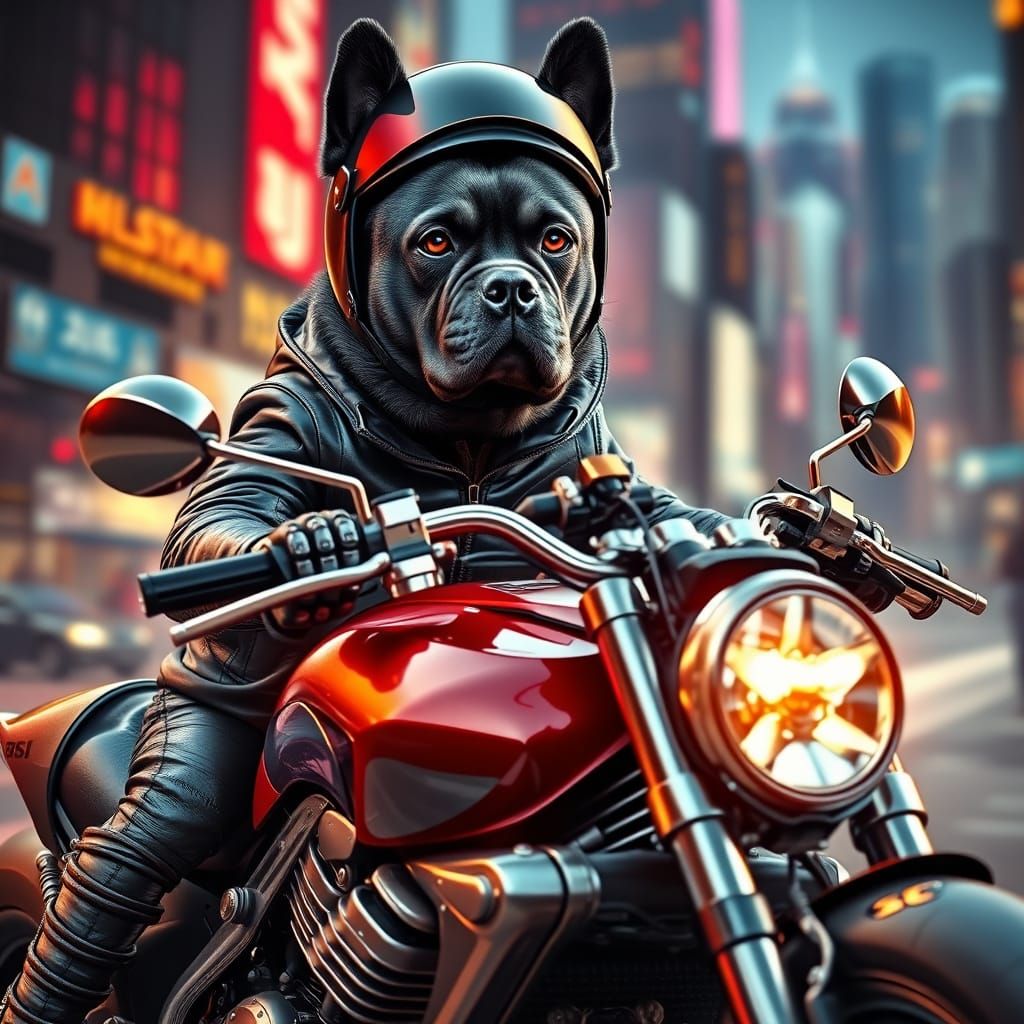 High-Speed Canine in Hyper-Realistic Detail