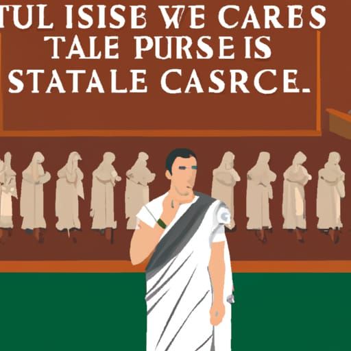 Julius Caesar and the Roman Senate: A Moment in History